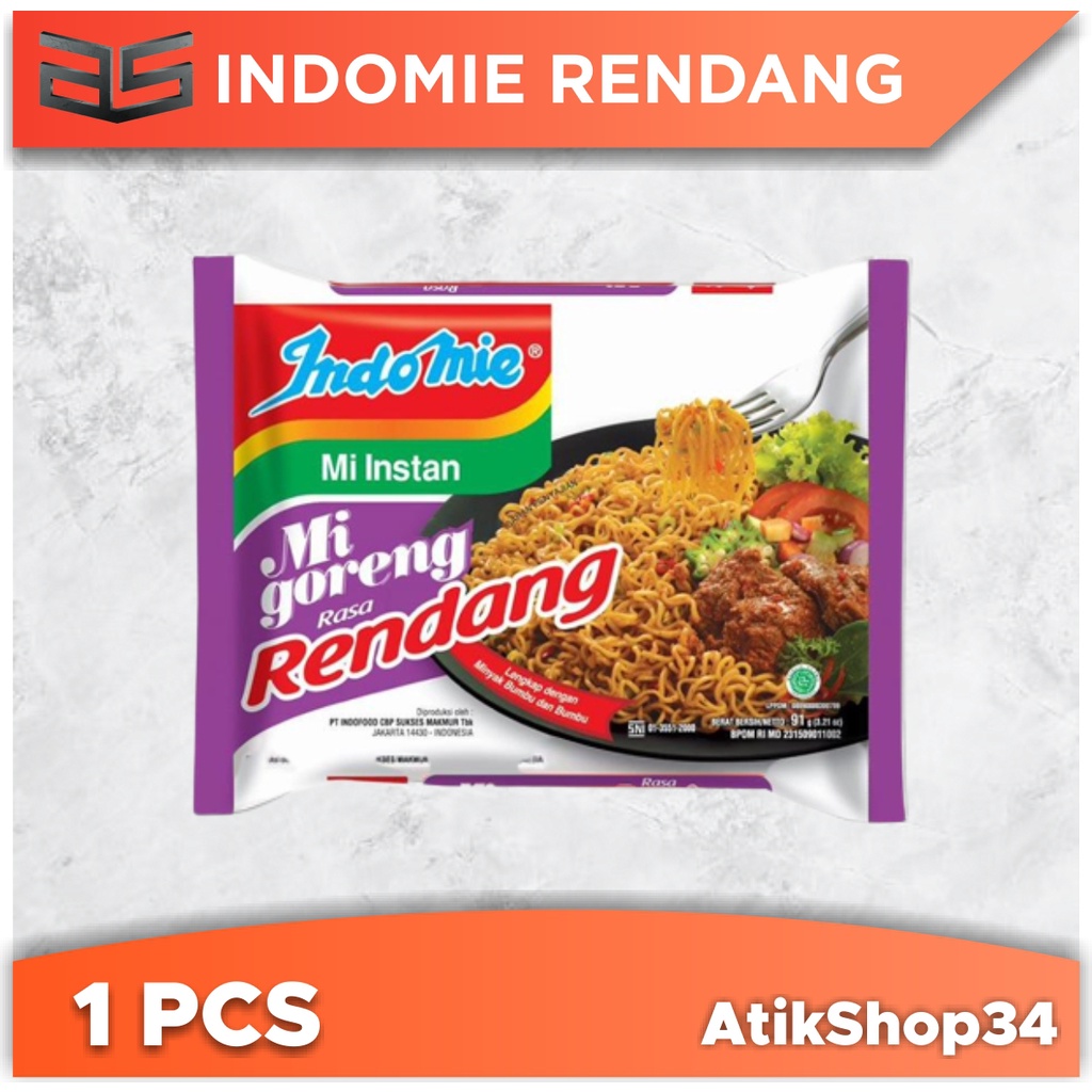 Jual INDOMIE RENDANG / MIE INSTAN RASA RENDANG | Shopee Indonesia
