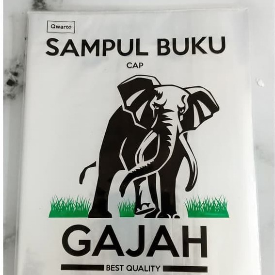 Jual Sampul Plastik Gajah Kwarto 100 Lembar Sampul Buku Qwarto