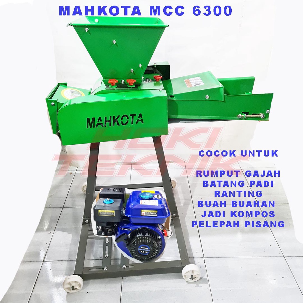 Jual Mesin Pencacah Rumput Mahkota MCC 6300 + Engine Penggerak | Shopee ...