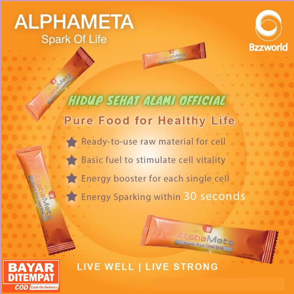 Jual AlphaMeta Sachet (Nutrisi Pokok Sel Tubuh) ORI | Shopee Indonesia