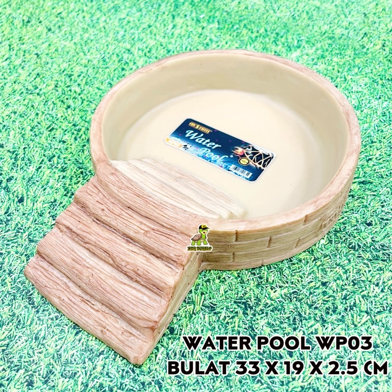Jual WATER POOL SIZE M BULAT TEMPAT BERENDAM TORTO REPTIL KURA DARAT ...