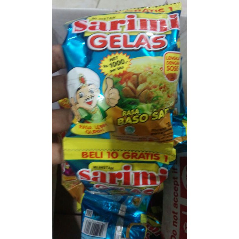 Jual Sarimi gelas rasa baso sapi renceng isi 11pcs | Shopee Indonesia