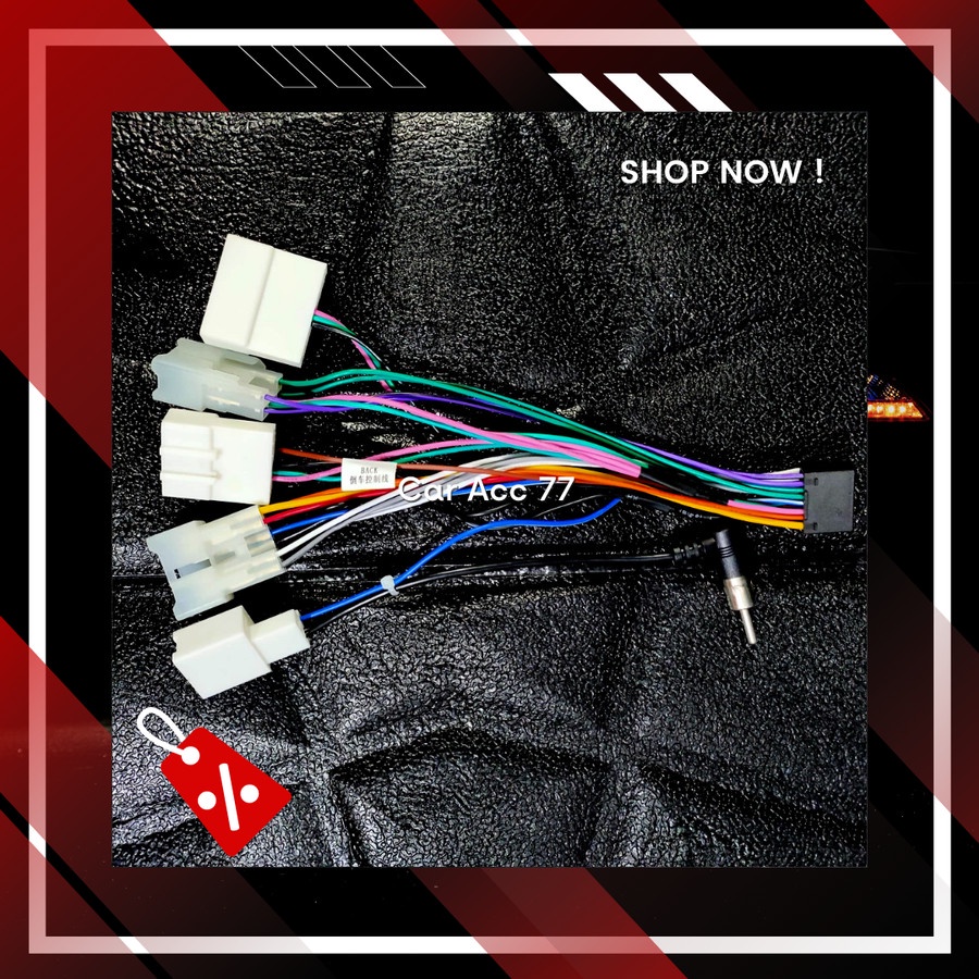 Jual Kabel Socket Headunit Android Toyota + Soket Antena Radio Remote ...