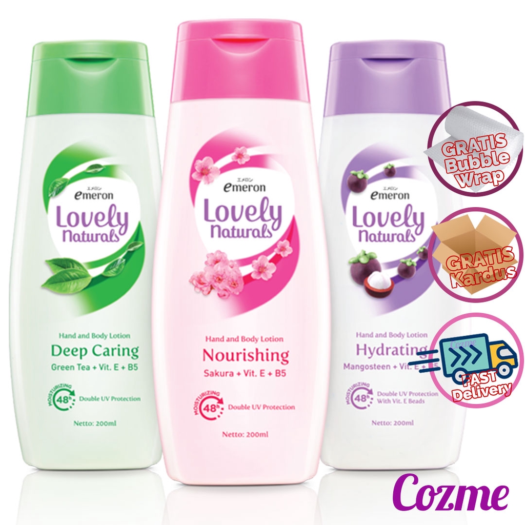 Jual EMERON LOVELY Natural Hand Body Lotion 200mL Shopee Indonesia