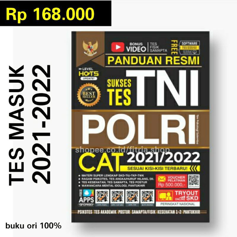 Jual Buku TNI POLRI 2021 2022 Tes Seleksi Polisi Tentara Indonesia ...