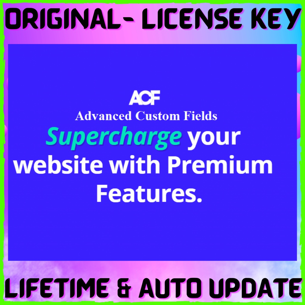 Jual WordPress Plugin Pro: Advanced Custom Fields (ACF) Pro (ORIGINAL ...