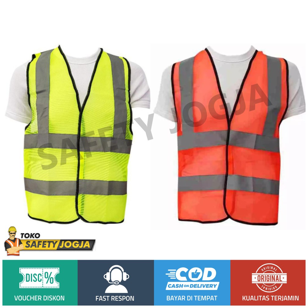 Jual Rompi Safety Proyek 4 Lines Scotlight Polyester K3 Gosave | Shopee ...