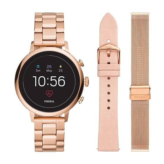 Jual Fossil Gen 4 Smartwatch Venture HR Rose Gold Tone Stainless