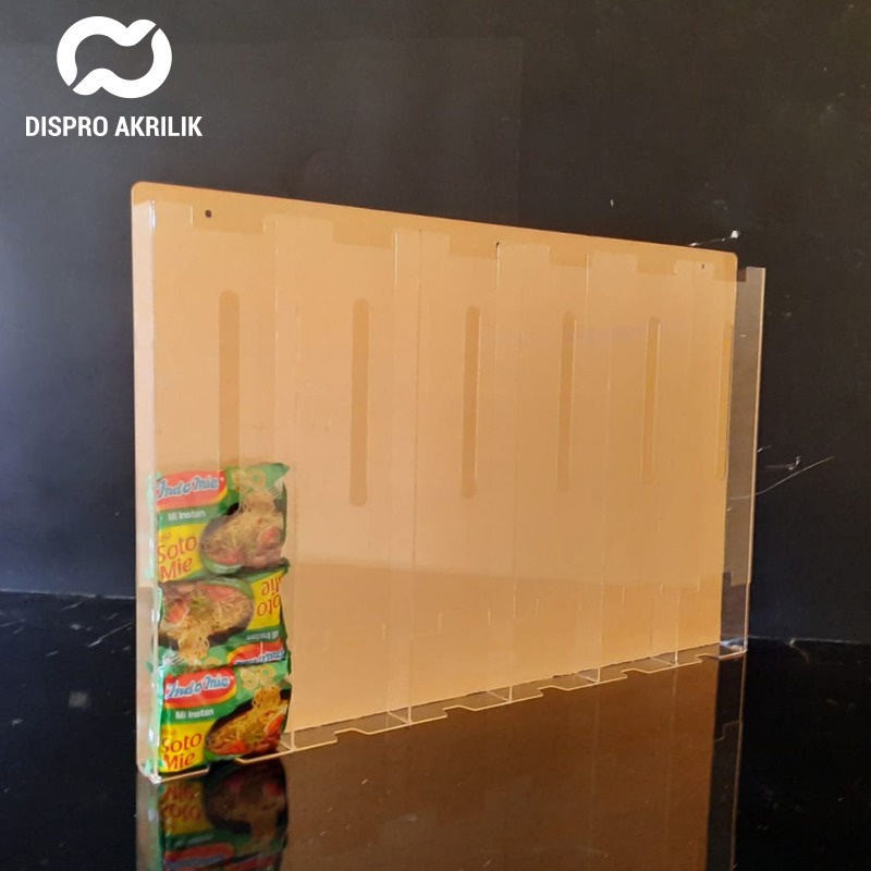 Jual Akrilik Display Rak Mie Instan ( 6 slot Dinding ) | Shopee Indonesia
