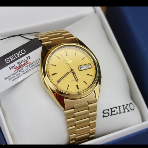 Jual JAM TANGAN WANITA SEIKO 5 AUTOMATIC SNXL72K1 SNXL72 GOLD