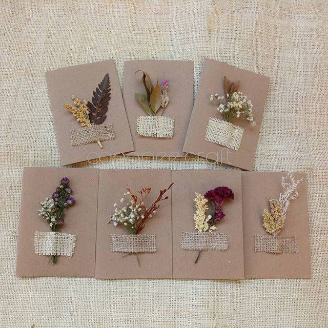 Jual DRIED FLOWER CARD KARTU UCAPAN BUNGA KERING | Shopee Indonesia