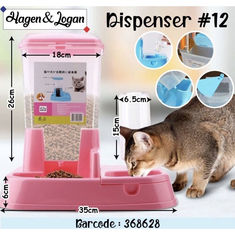 Jual PET DISPENSER 14 DRINK & FOOD MIER 1 SET AUTOMATIC Tempat Makan