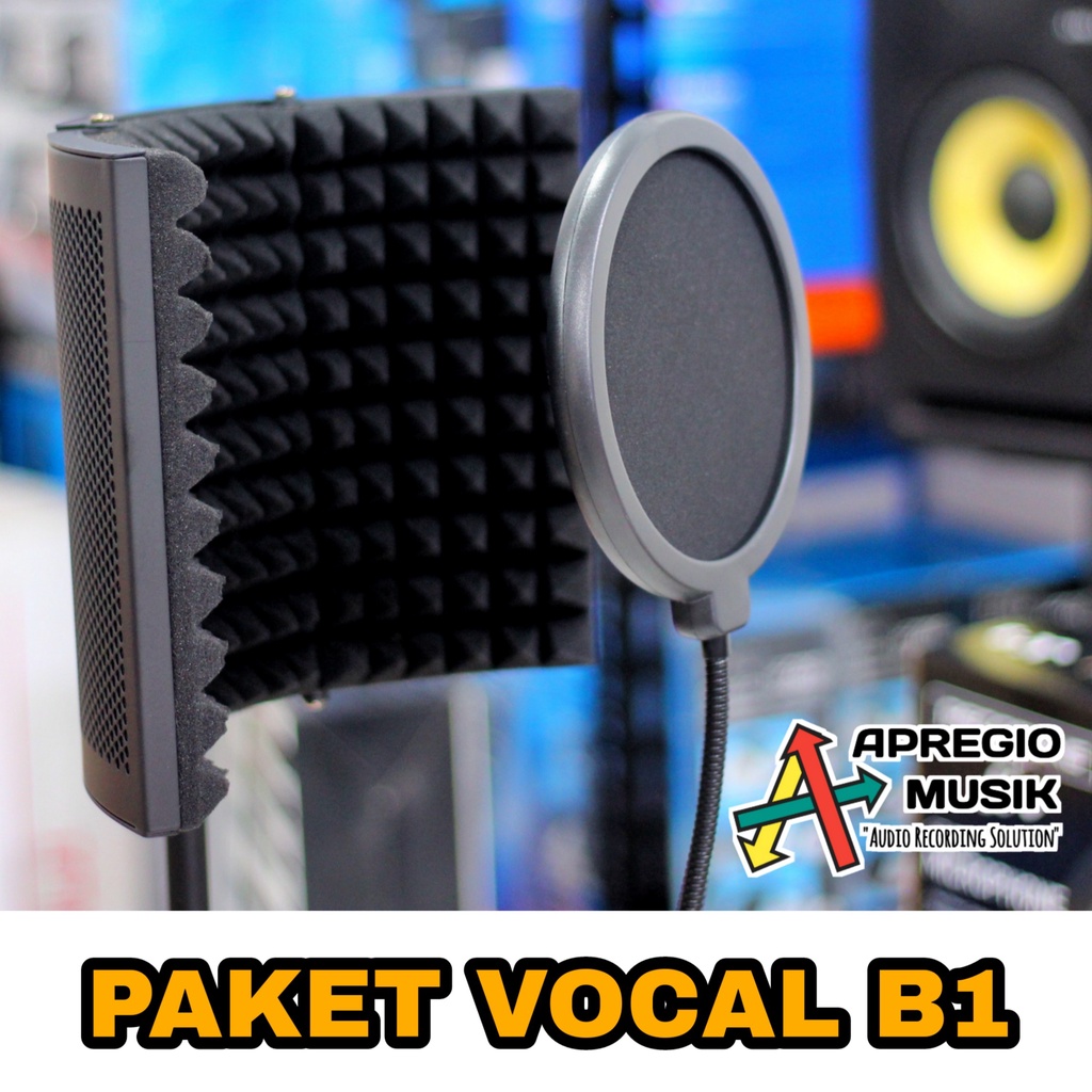 Jual Paket Vocal Booth B1 B5 RODD with stand mic dan Pop Filter ...