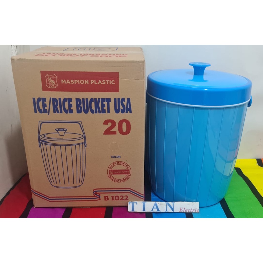 Jual MASPION B-I022 Ice - Rice Bucket USA / Tempat Es - Nasi USA 20 ...