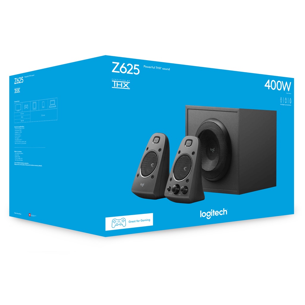 Logitech Z625 2.1 Gaming Speaker System SubwooferTHX Certified dengan Optical Input (7)