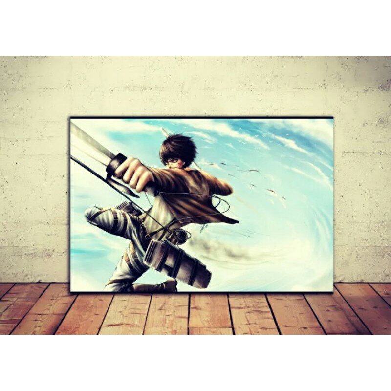 Jual Poster Dinding Anime AOT/Hiasan Dinding Anime Attack on Titans