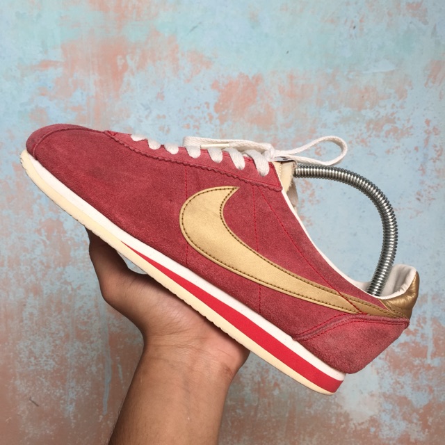 Nike cortez suede on sale red