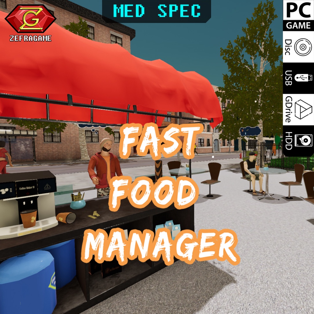 Jual FAST FOOD MANAGER PC Full Version/GAME PC GAME/GAMES PC GAMES | Shopee  Indonesia