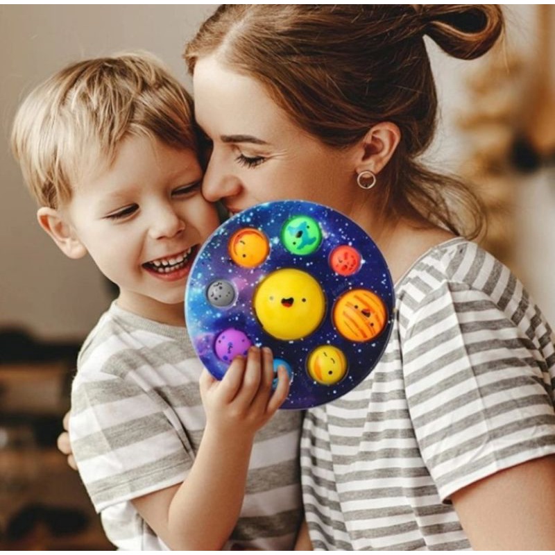 Jual Simple dimple planet decompression/fidget toys/education toy ...