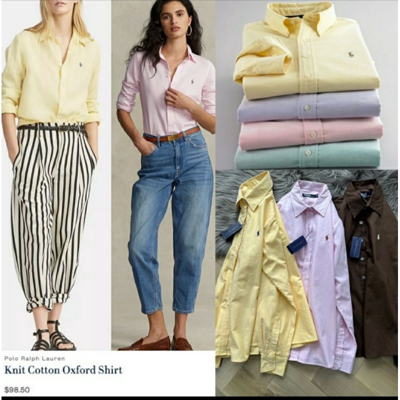 Jual RPH Lauren Shirt Yellow | Shopee Indonesia