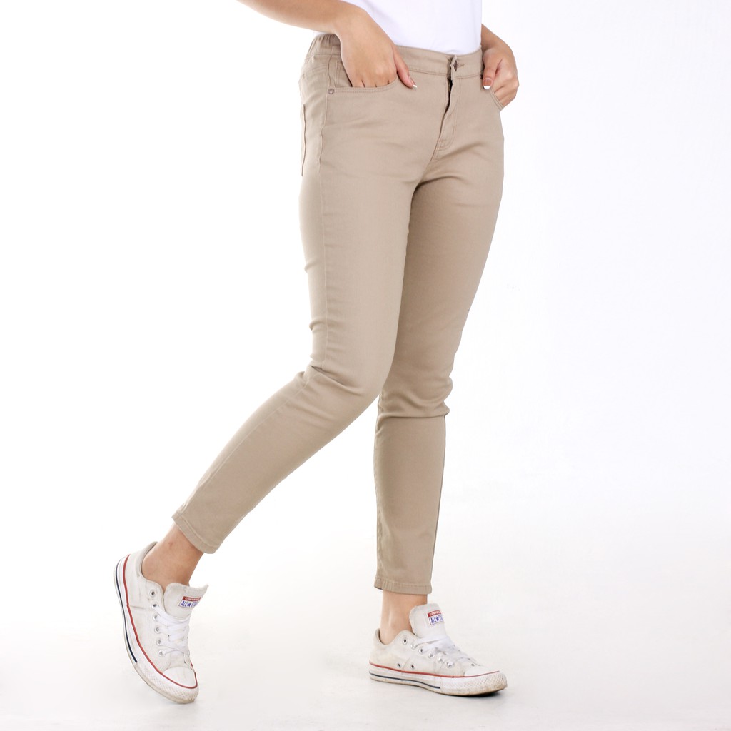 Celana Panjang Xylia Beige Dark Cream main image 1