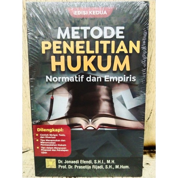 Jual Metode Penelitian Hukum Normatif Dan Empiris Dr Jonaedi Efendi Sh Shopee Indonesia 0249