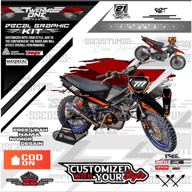 Jual Rbt vega-new-grd 0722 ⭐JUPITER VEGA NEW motor trail REVO full body ...
