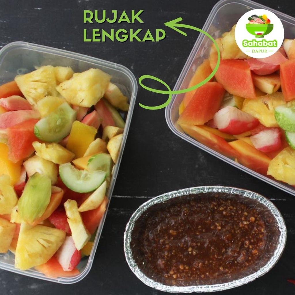 Jual Rujak Buah Lengkap FResh 1Boks -Sahabatdapur | Shopee Indonesia