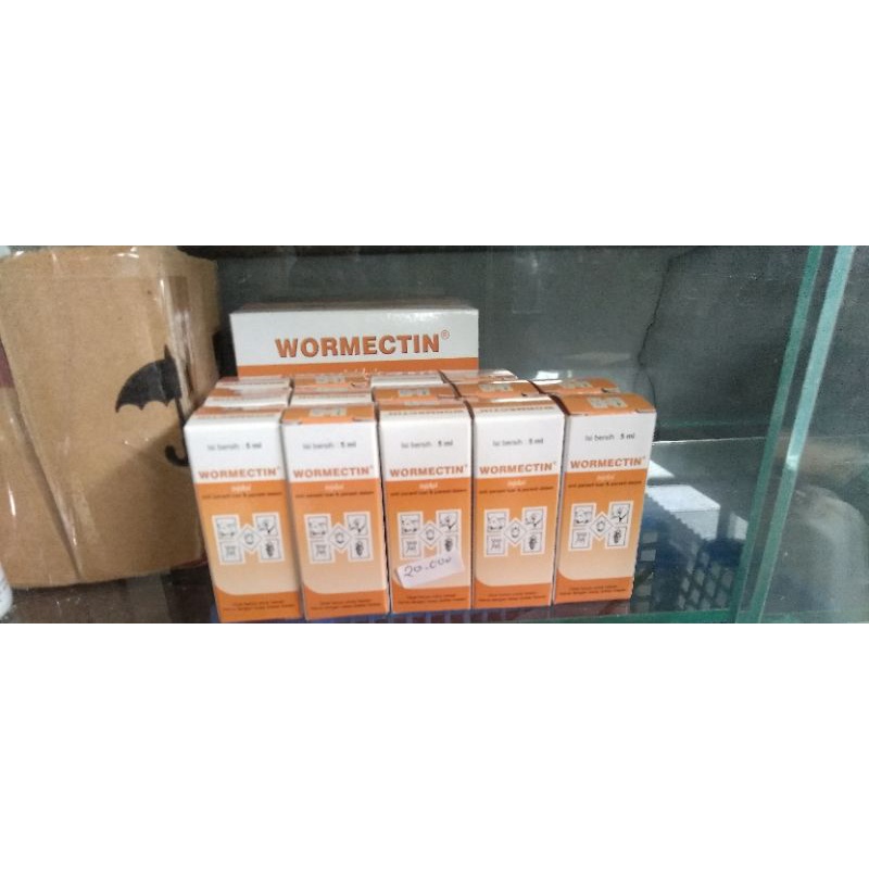Jual Wormectin inject obat scabies/jamur hewan gratis suntikan | Shopee ...