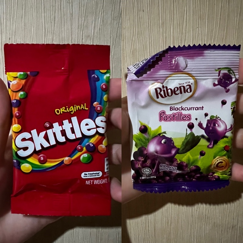 Jual Ribena Pastilles Blackcurrant / Skittles Original Mini | Shopee ...