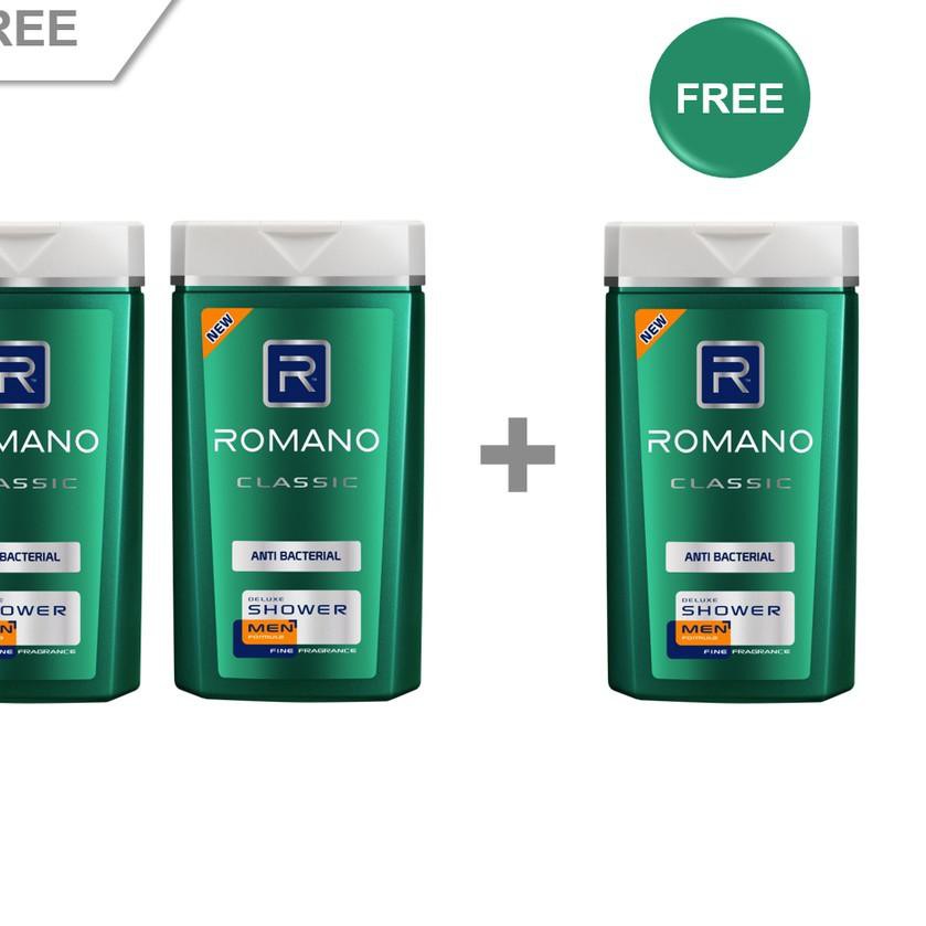 Jual ^p Buy 2 Get 1 Free Romano Body Wash Bottle Classic 200 ml