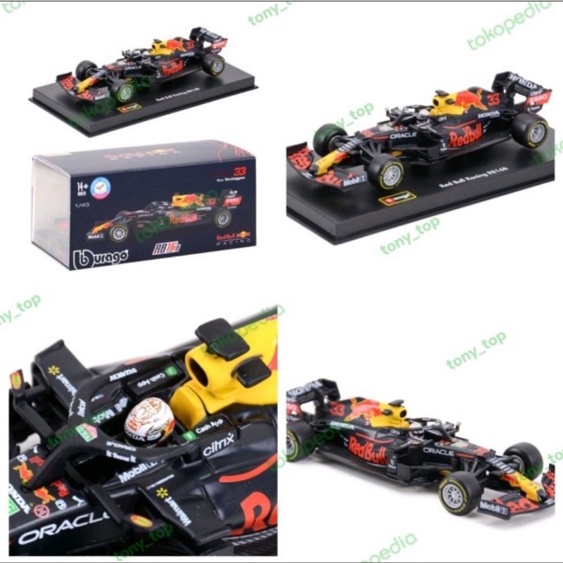 Jual Bburago Diecast Max Verstappen 33 1/43 1:43 Rb 16 B / Rb16B 2021 ...