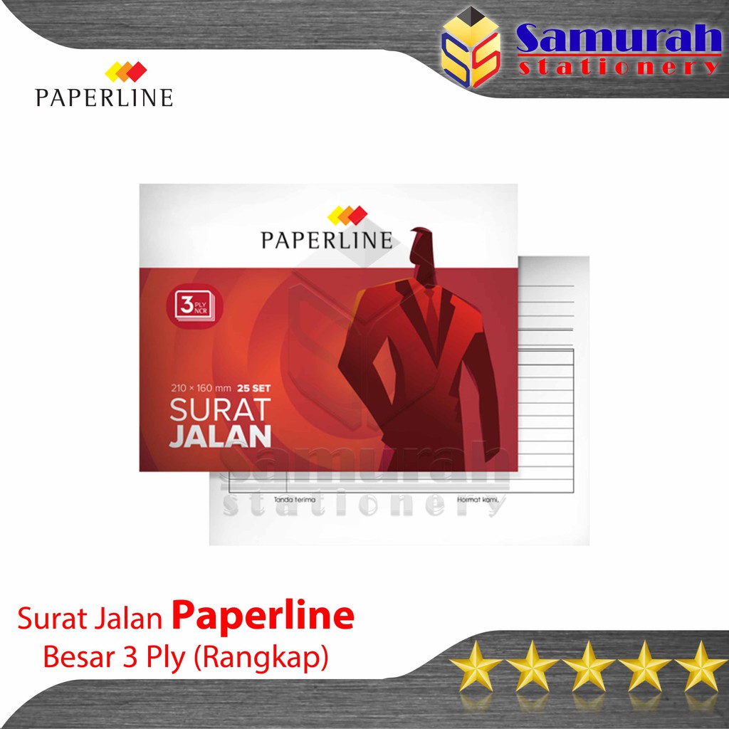 Jual Buku Surat Jalan Paperline Besar 3 Ply / Bon Rangkap 3 / Nota PPL ...
