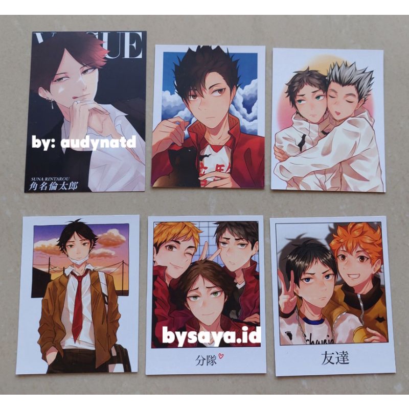 Jual [PRELOVED] FANMERCH POSTCARD POLAROID ART PRINT HAIKYUU!! HQ ...