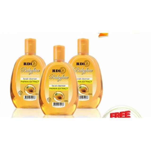 Jual RDL Baby Face Facial Cleaner / RDL Papaya Extract/ RDL Pembersih ...