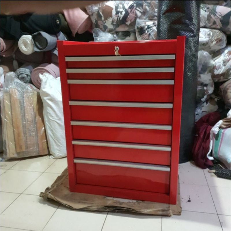 Jual UT Lemari Tool Box Roller Cabinet 7 Drawers Smooth Action Slide