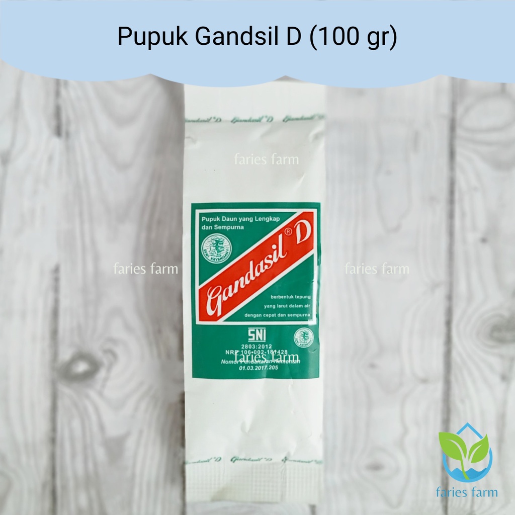 Jual Pupuk GANDASIL D 100 Gr Pupuk Daun Lengkap Pertumbuhan Tanaman ...