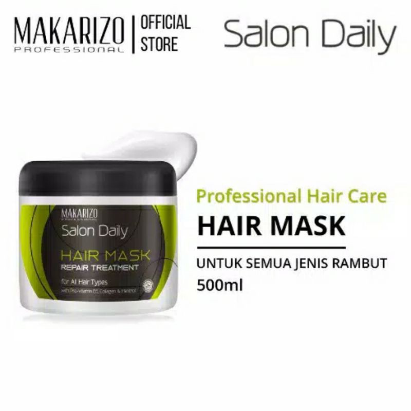 Jual Makarizo Hair Mask Profesional Hair Care 500 gr | Shopee Indonesia