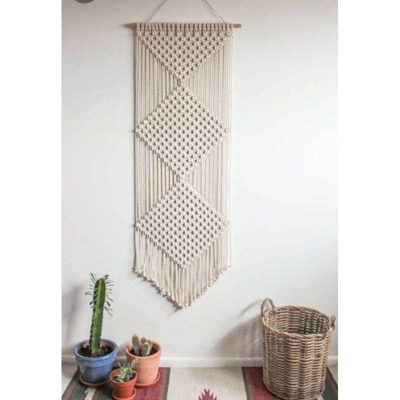 Jual Ready Stok Macrame Wall Hanging Dekorasi Rumah Hiasan Dinding Shopee Indonesia