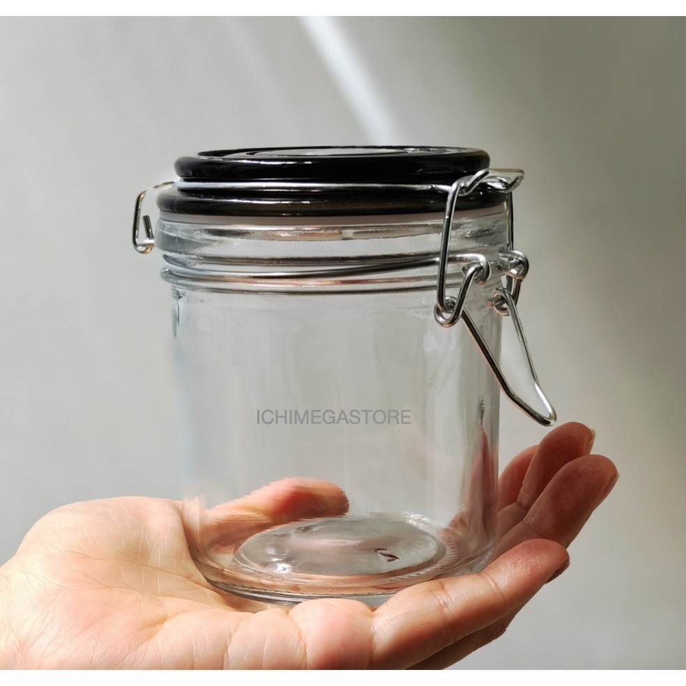 Jual ICHIMEGASTORE Toples Kaca Kedap Udara Klip Glass Canister Food ...