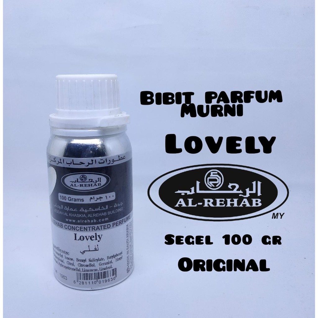 Jual LOVELY BIBIT PARFUM MURNI 100 ML. BY AL REHAB SEGEL ( ORIGINAL ...