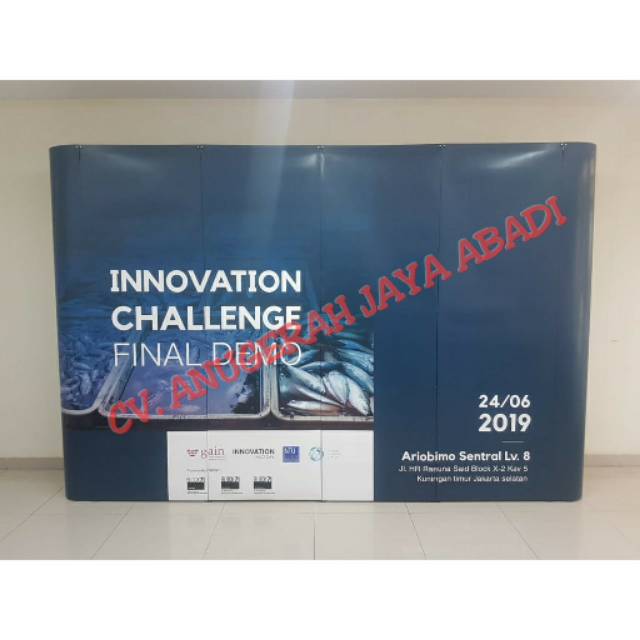 Jual BACKWALL / BACKDROP PORTABLE DISPLAY MODULE 3X4 POLOS TANPA CETAK ...