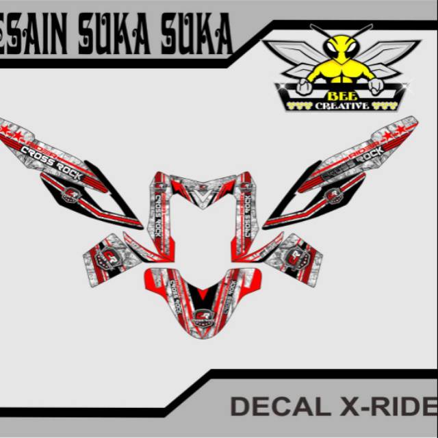 Jual Sticker decal X ride | Shopee Indonesia