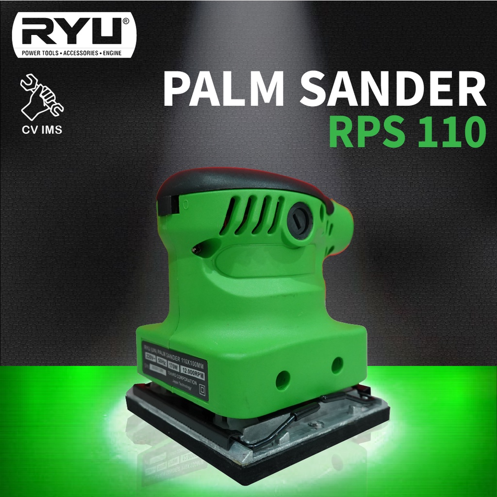 Jual Mesin Amplas Palm Sander 110mm X 100mm RPS110 RYU | Shopee Indonesia