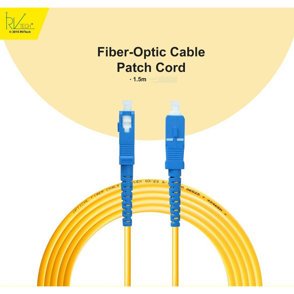 Jual KABEL FIBER OPTIC RVTECH / kabel patch cord fiber optic for ...