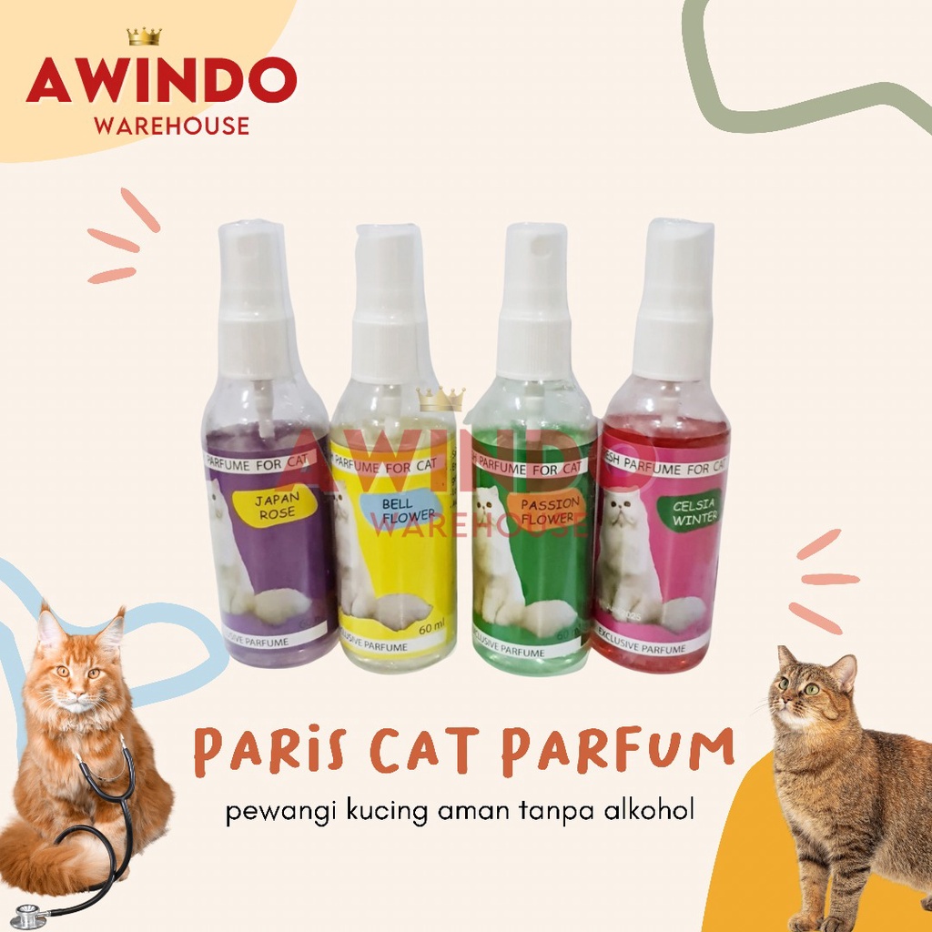 Jual PARIS CAT PARFUM Parfum Pewangi Kucing Kitten Cat Perfume Spray