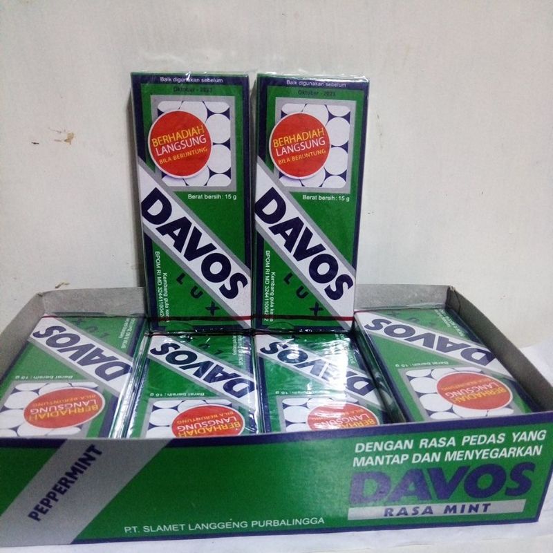 Jual Permen Davos Lux 15g | Permen Legend | Shopee Indonesia
