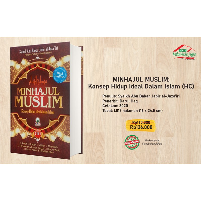 Jual Buku Minhajul Muslim Konsep Hidup Ideal Dalam Islam Hc Shopee