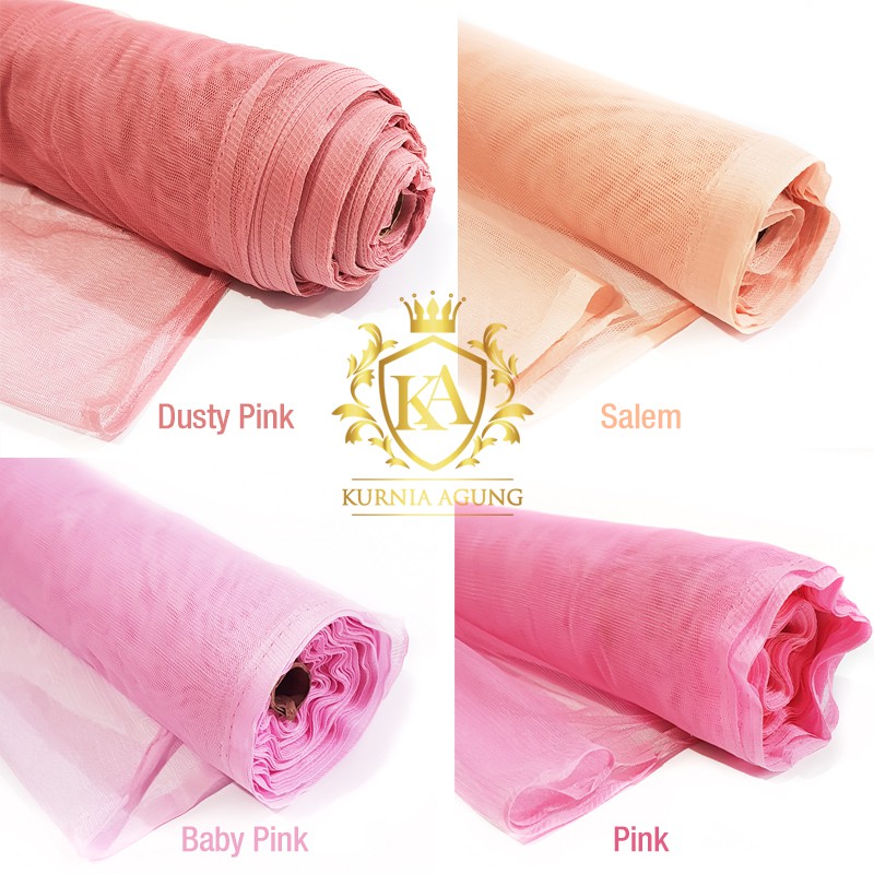Jual Kain Tile Halus Polos Meteran Soft Tulle Warna Kulit Premium Meter ...