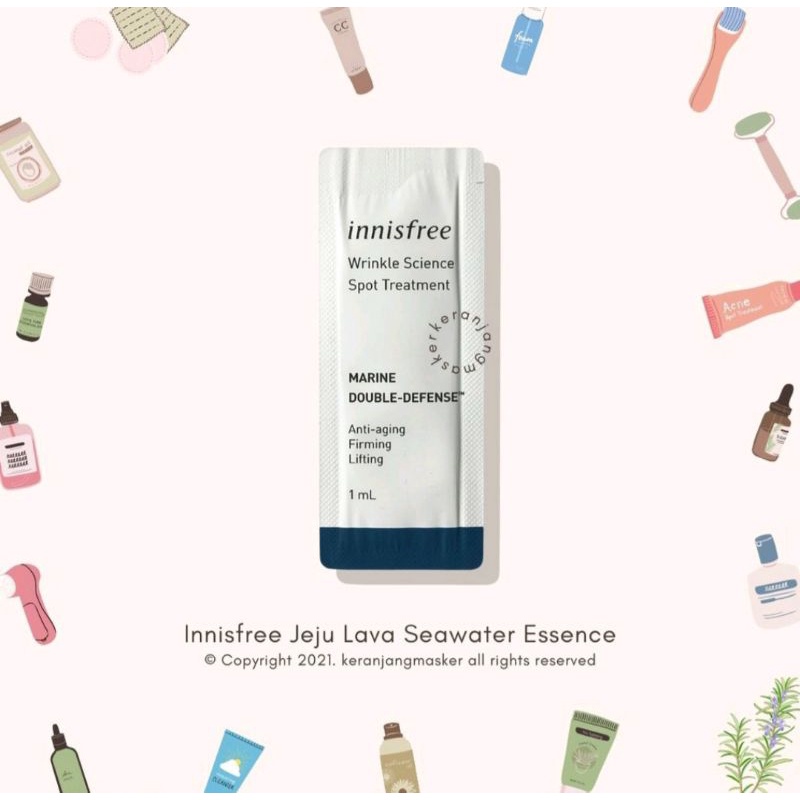 Jual INNISFREE WRINKLE SCIENCE EYE CREAM/ SPOT TREATMENT 1ML | Shopee ...
